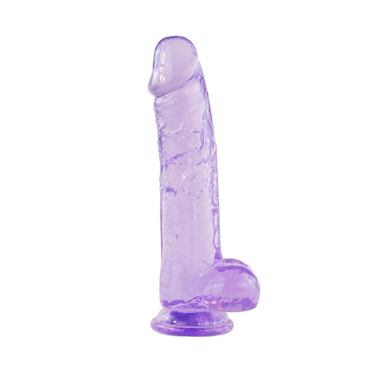 Realistic 8 Inch Dildo with Suction Base (Non-Vibrating)