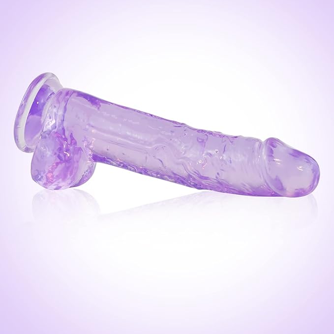 Realistic 8 Inch Dildo with Suction Base (Non-Vibrating)